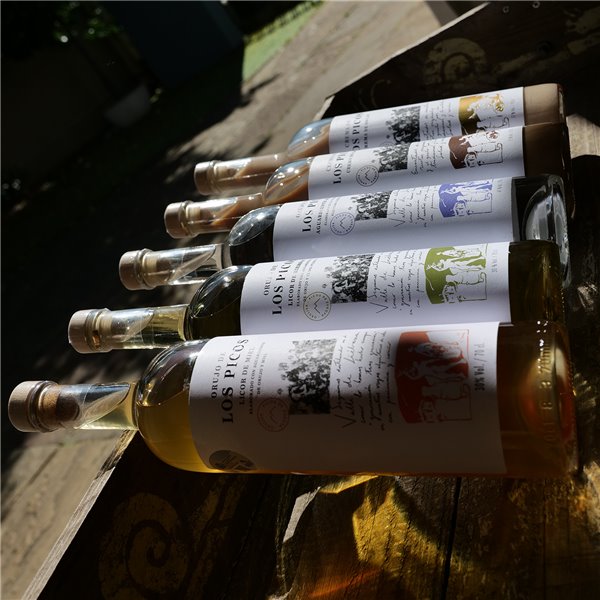 LES POINTES Liqueur aux herbes - Liqueur artisanale au thé du port, 30% vol., 70 cl - Saveur naturelle et rafraîchissante de Cantabrie-trasera
