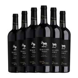 Luce del Sole Malvasía Puglia 75 cl Vino Tinto (Caja de 6 unidades)