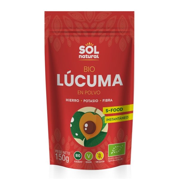 Lucuma en poudre Bio 150g Sol Natural-detalle
