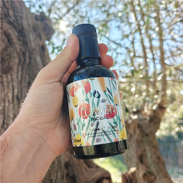Lumen Picual 250 ml – Extra Virgin Olive Oil (100% Picual)-trasera