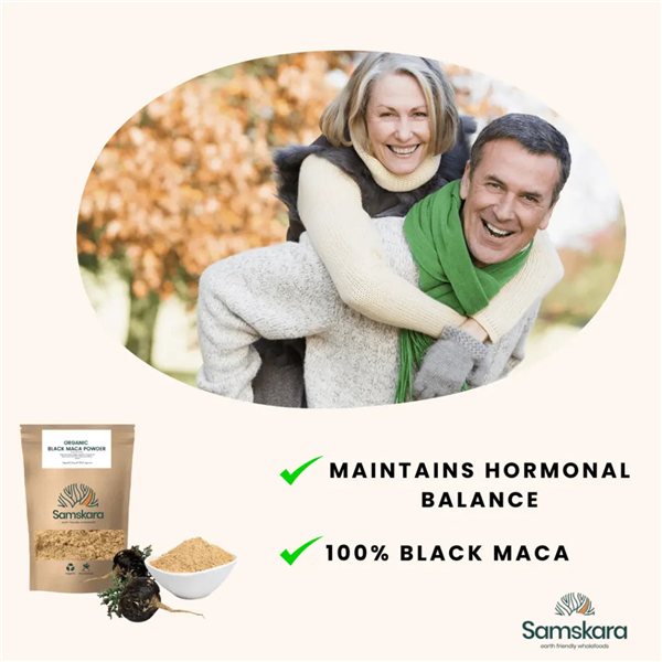 Organic Black Maca Powder - 500g-lateral