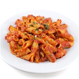 Gluten-free macaroni with tomato.