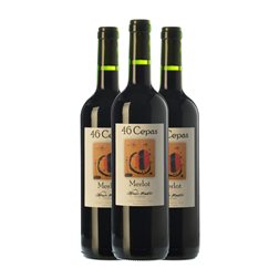 Maestro Tejero 46 Cepas Merlot Vino de la Tierra de Castilla y León Joven 75 cl Vino Tinto (Caja de 3 unidades)