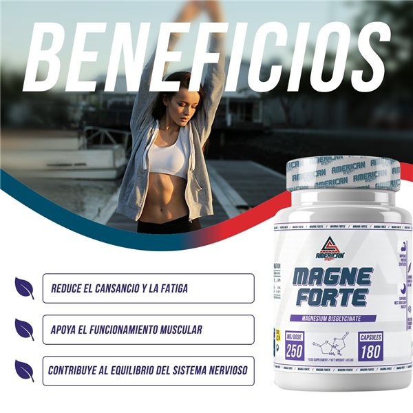 Magne Forte Magnesio Bisglicinato 180cap.-detalle