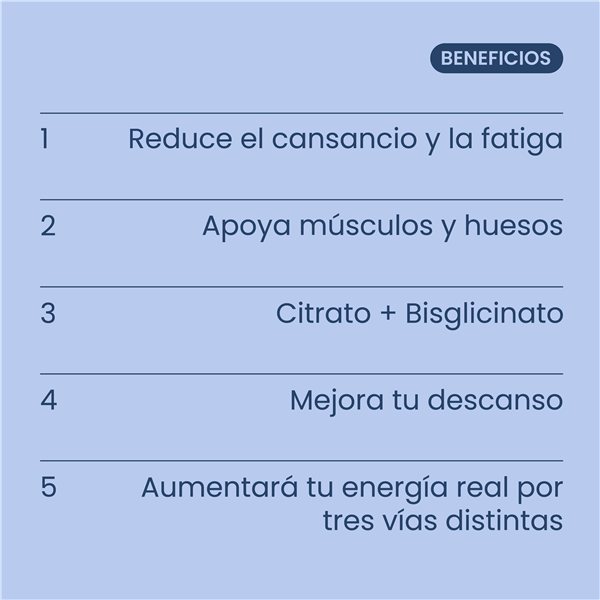 Complexe de Magnésium - 60 Capsules-trasera