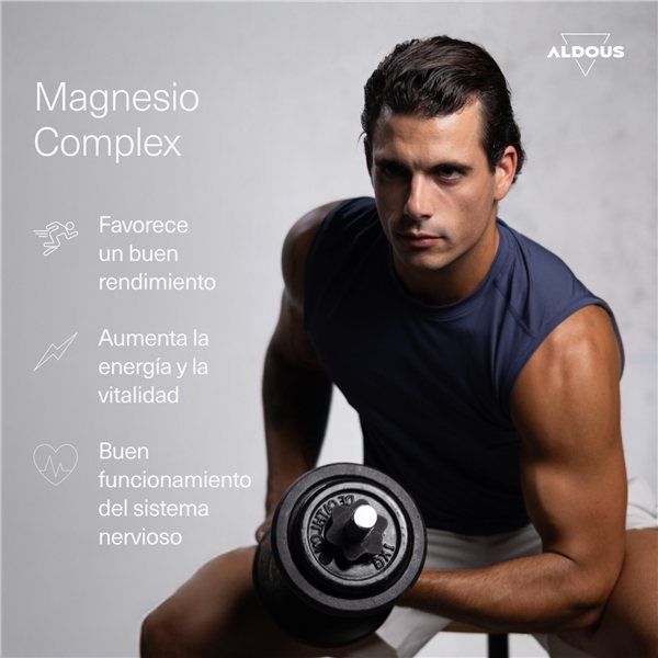 Complexe de Magnésium Triple - 3000 mg de Magnésium - Bisglycinate, Citrate et Malate de Magnésium - 200 Capsules - Aldous-trasera