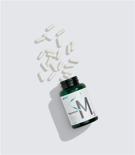 Magnesio Puori con zinc y vitamina B6-izquierda
