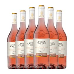 Maison Castel Merlot Rosé — Rosado 75 cl Vino Rosado (Caja de 6 unidades)