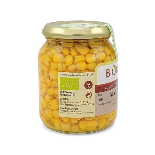 Maiz Dulce Bio 320g Bionsan-izquierda