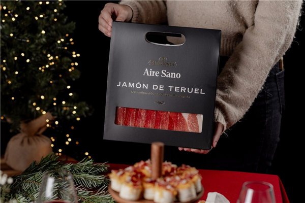 Maletín Jamón de Teruel DOP loncheado-lateral