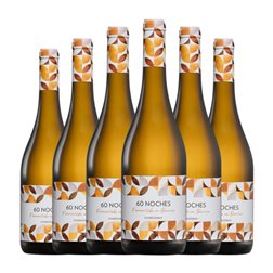 Malón de Echaide 60 Noches Chardonnay Navarra Fermentado en Barrica 75 cl Vino Blanco (Caja de 6 unidades)