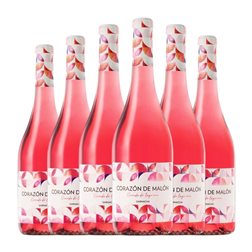Malón de Echaide Corazón de Malón Garnacha Navarra 75 cl Vino Rosado (Caja de 6 unidades)