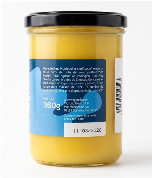 GHEE BUTTER 450 ML BIO (360g)-detalle