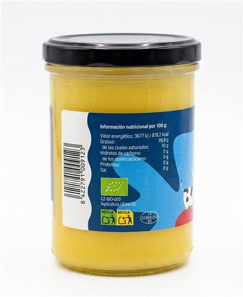 GHEE BUTTER 450 ML BIO (360g)-lateral