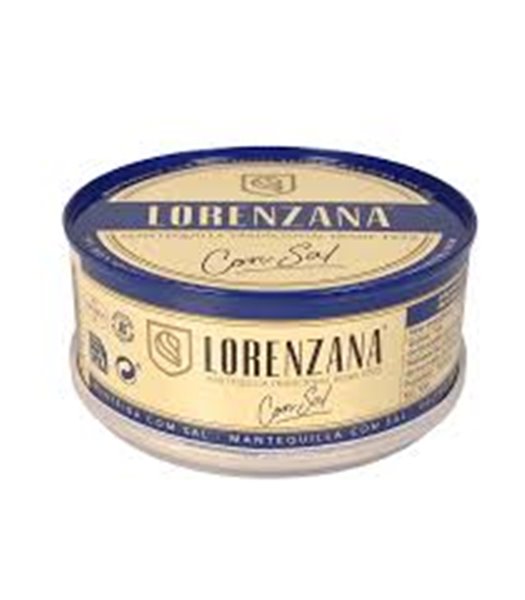 Beurre traditionnel Lorenzana 250g AVEC ou SANS SEL-lateral