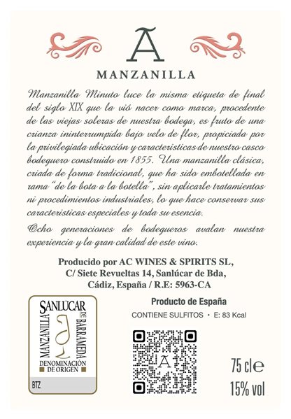 Manzanilla Minuto Sucesores de G de Angulo Magnum-lateral