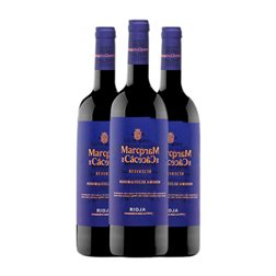 Marqués de Cáceres Tempranillo Rioja Reserva 75 cl Vino Tinto (Caja de 3 unidades)
