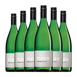 Martin & Georg Fußer Riesling Trocken — Seco Pfälz VDP Gutswein — Vino de Finca 1 L Vino Blanco (Caja de 6 unidades)