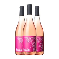 Mas Candí Baudili Penedès 75 cl Vino Rosado (Caja de 3 unidades)