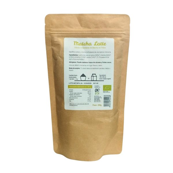 Matcha Latte Bio 200g Dream Foods-detalle