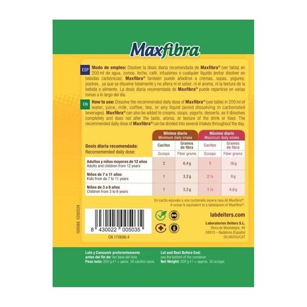 Maxfibra Pulver 200g Deiters-detalle