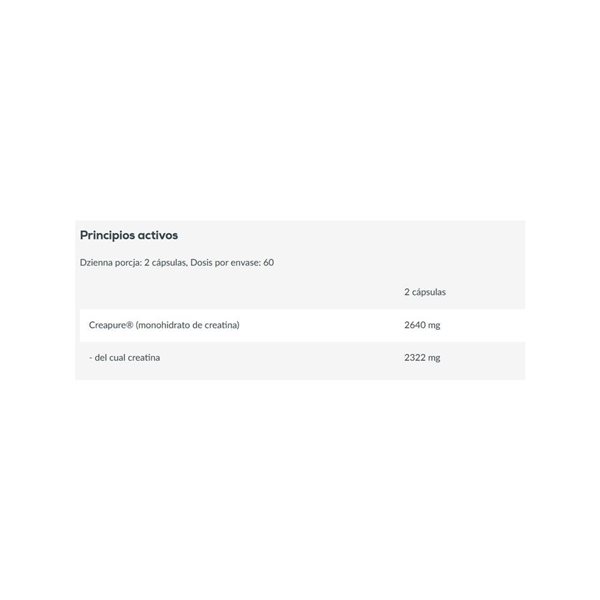 Mega Creatine Creapure 120 Capsules-detalle
