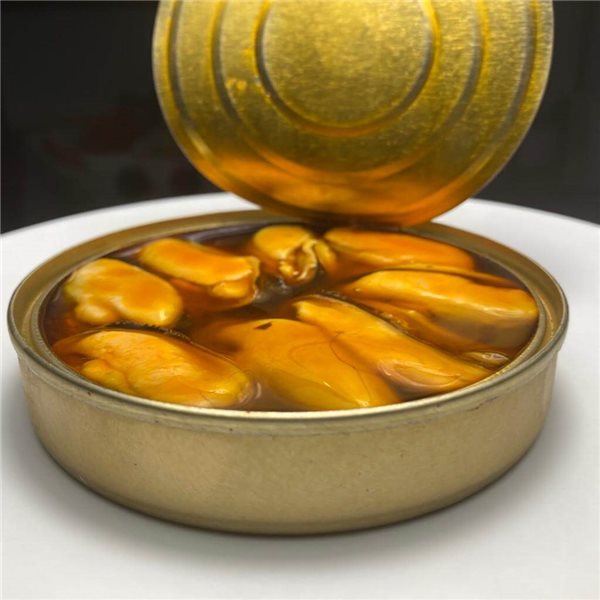 Eingelegte Miesmuscheln 6/8 große Stücke 110g-trasera