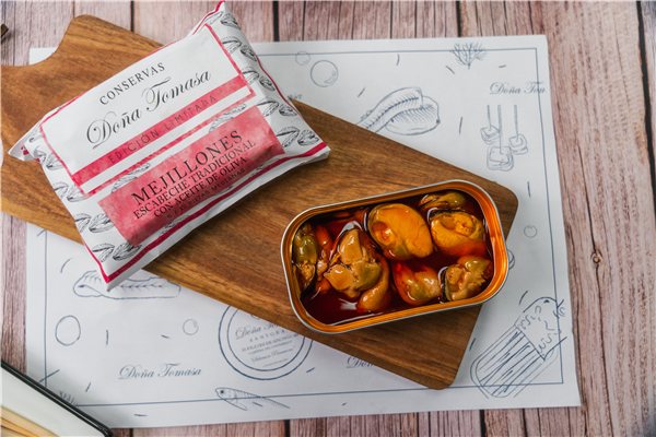 Mejillones en escabeche (8/12 uds)-detalle