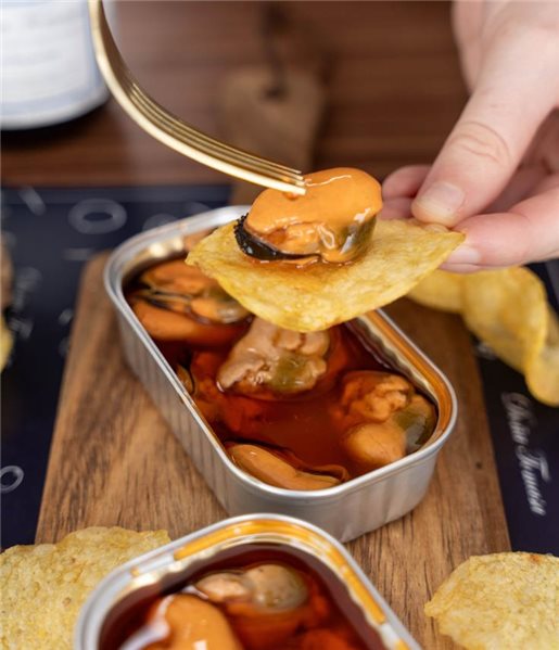 Mussels in Fried Pickled Olive Oil (7/10 pieces) 110g-detalle