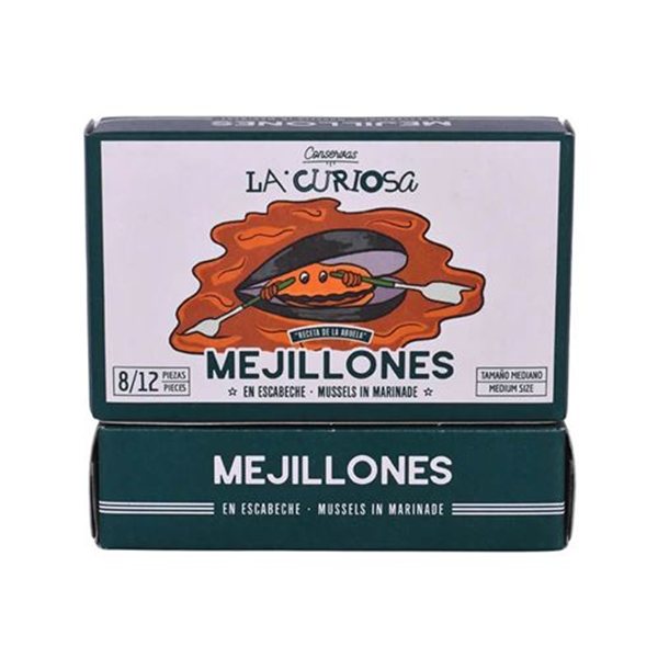 Mejillones en escabeche, La Curiosa-lateral