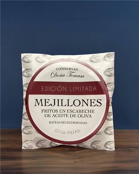 Frittierte Muscheln in eingelegter Marinade, ausgewählte Bateas (12/16 Stück) 110g-trasera