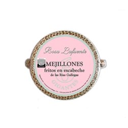 Gebratene Miesmuscheln in galicischem Marinade, 6 Stück, Rosa Lafuente.
