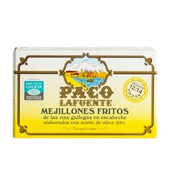 Mejillones Fritos En Escabeche Paco Lafuente 12/14 115gr.