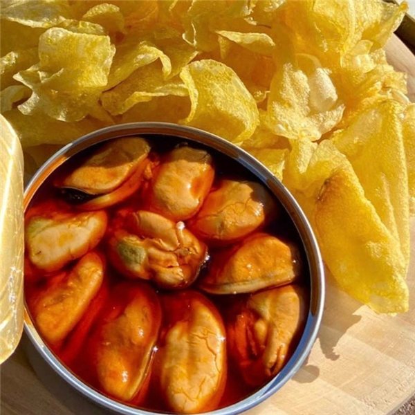 Mejillones Fritos en Escabeche Tradicional Selección Bateas (8/ 12 piezas) 110g-detalle