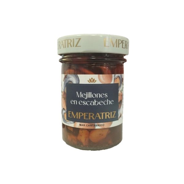 Galician mussels in pickled sauce 212ml Emperatriz-detalle