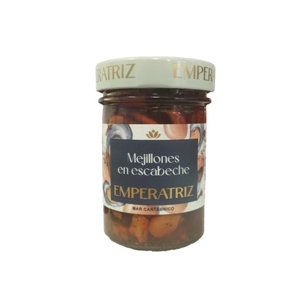 Mejillones gallegos en escabeche 212ml Emperatriz-lateral