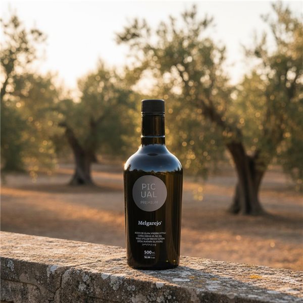 Melgarejo Picual 500 ml-lateral