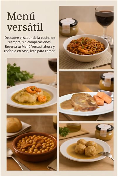Menú Versátil - Cocina casera saludable sin aditivos. Cocina casera sin prisas-lateral