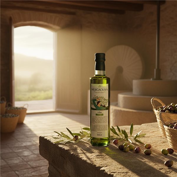 Mergaoliva Alba Picual Transparente 500ml-detalle