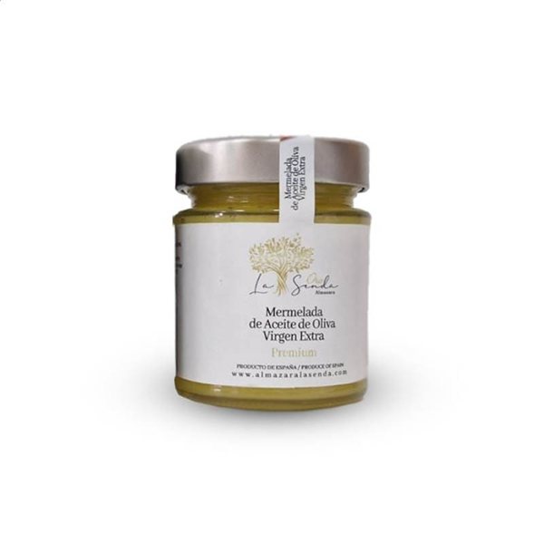 Mermelada de Aceite de Oliva Virgen Extra Ecológico Premium, Oro La Senda-detalle