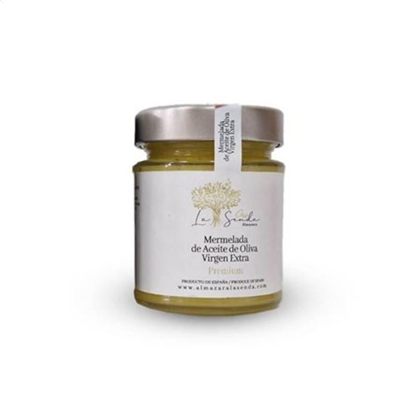 Mermelada de Aceite de Oliva Virgen Extra Ecológico Premium, Oro La Senda-lateral