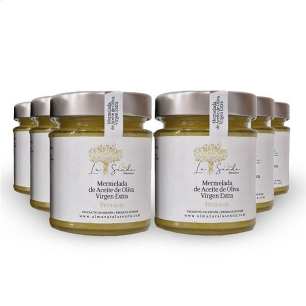 Mermelada de Aceite de Oliva Virgen Extra Ecológico Premium, Oro La Senda-trasera