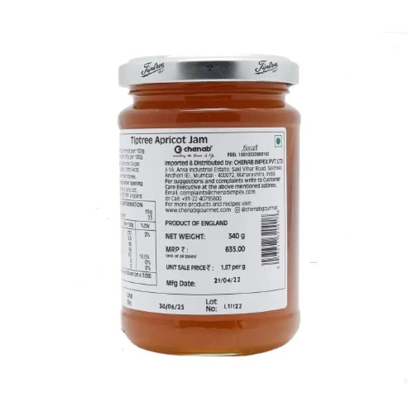 Aprikosenmarmelade 340g Tiptree-detalle