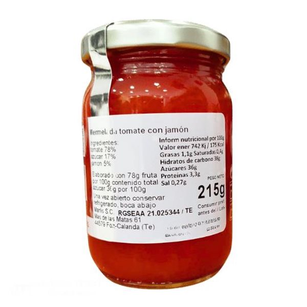 Confiture de tomates au jambon de Teruel-detalle