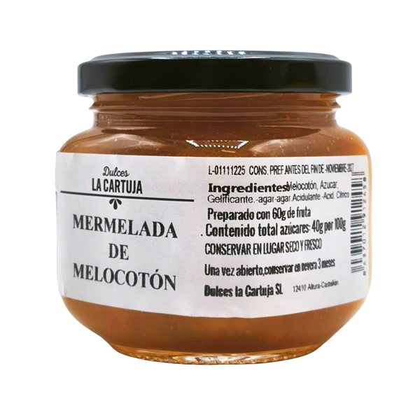 Mermelada de melocotón 'La Cartuja'-detalle