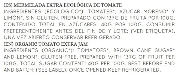 Organic Tomato Jam 28g-detalle