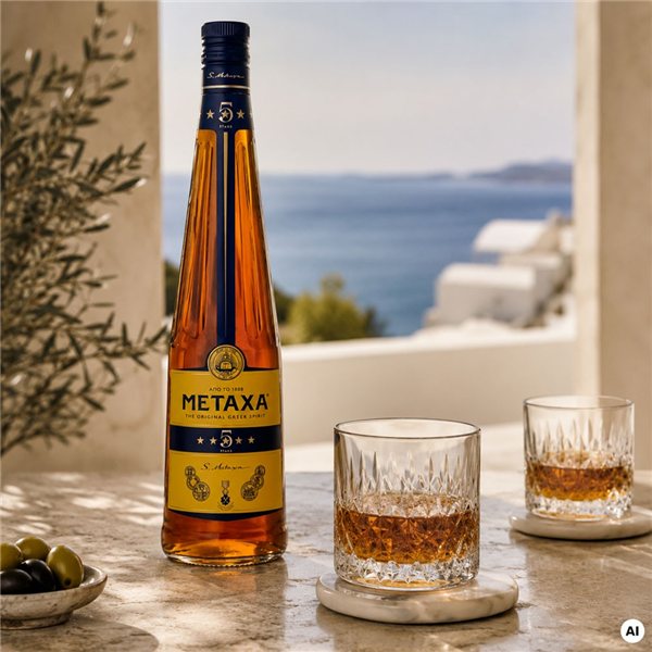 Metaxa 5 Étoiles 1L-lateral