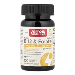 Methyl B-12 & Methyl Folate Comprimés à Mastiquer 100 Tab
