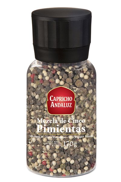 Mezcla 5 pimientas: Molinillo 170g Caja 6 uds.-detalle