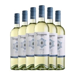 Mezzacorona Stemmari Grillo Trocken — Seco Sicilia 75 cl Vino Blanco (Caja de 6 unidades)